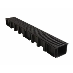 Unidrain AfvoerGoot En Kunststof Rooster 1000mm X 115mm