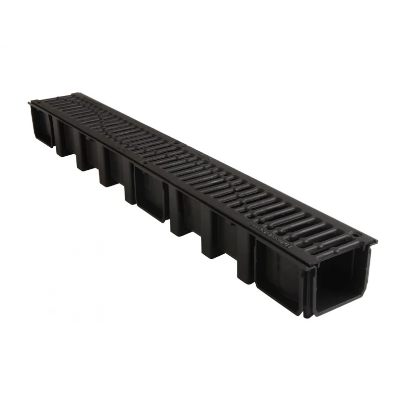 Unidrain AfvoerGoot En Kunststof Rooster 1000mm X 115mm