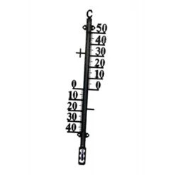 Talen Tools Buitenthermometer 38cm Metaal Zwart