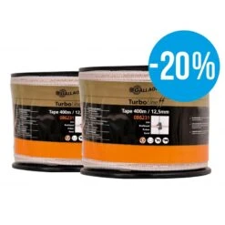 Duopack Turboline Lint 12,5mm Wit 2X400M