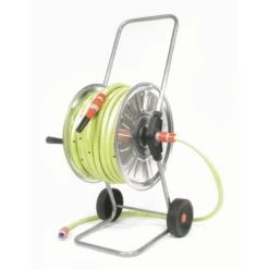 Talen Tools Haspel, Gemonteerd 50m - 5/8" Met Gele Tuinslang En Koppelingen