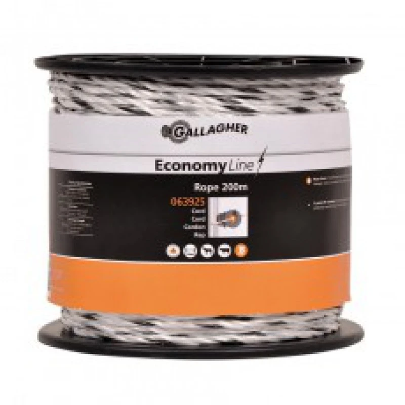 Gallagher Economyline Cord Wit 200m