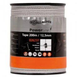 Gallagher Powerline Lint 12,5mm Wit 200m