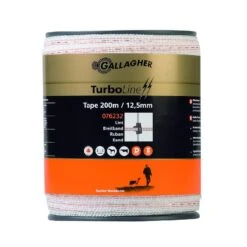 Gallagher Turboline Lint 12,5mm Wit 200m